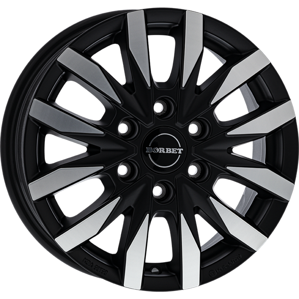 Borbet CW6 black polished 7,50x18 6x130,00 ET47,00