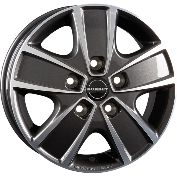 Borbet CWG anthracite polished 6,00x16 5x118,00 ET68,00