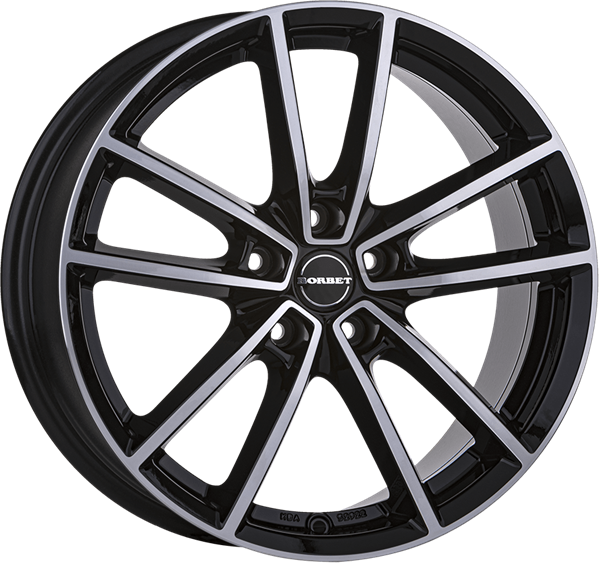 Borbet W black polished 8,00x19 5x112,00 ET37,00