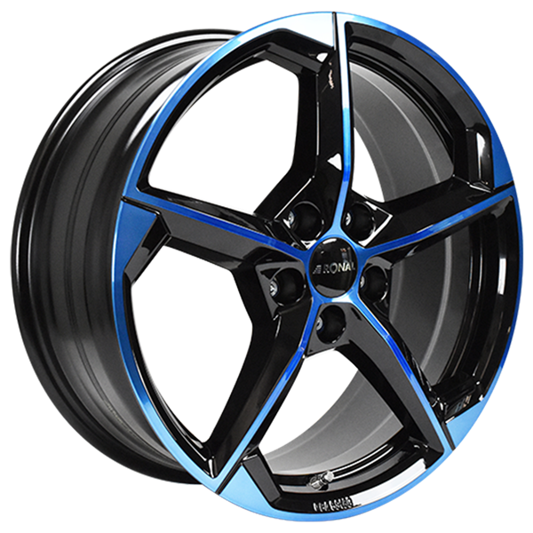 Ronal R66 Jetblack Blue 8,00x19 5x112,00 ET44,00