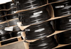 Storage of 17 steel wheels