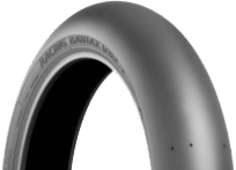 Close-up of the tread Bridgestone V02 90/580 R17 W Front TL Medium