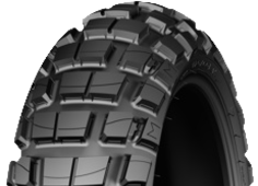 Close-up of the tread Michelin Anakee Wild 150/70 R18 70 R Rear TL/TT M/C