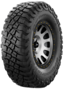 Close-up of the tread BFGoodrich Mud Terrain T/A KM3 285/75 R17 121/118 Q LT