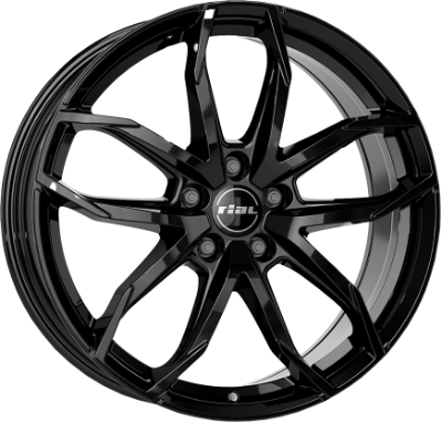 RIAL Lucca Black Gloss 6,50x16 5x114,30 ET50,00