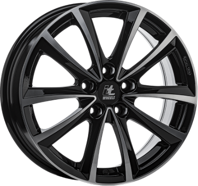 itWHEELS Elena Black Polished 7,50x17 5x108,00 ET50,00