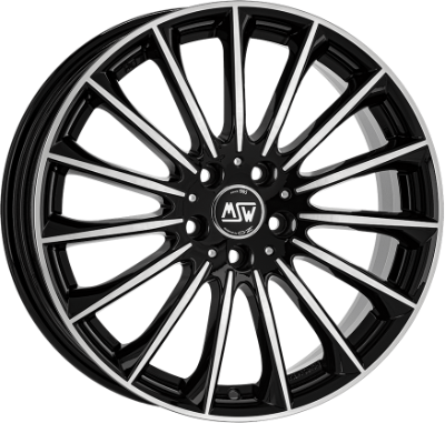 MSW 30 Black Polished 7,50x17 5x112,00 ET48,00