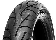 Close-up of the tread Continental ContiStreet 90/80-17 46 P Front TL M/C