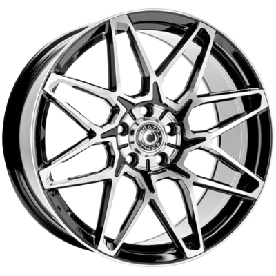 WRATH WHEELS WF-6 Black Polished 9,00x18 5x112,00 ET42,00