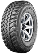 Close-up of the tread Bridgestone Dueler M/T 674 265/75 R16 119 Q POR