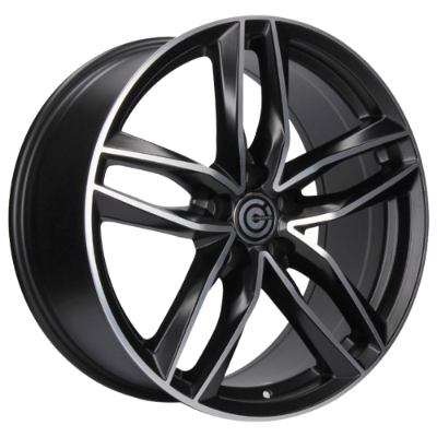 Carbonado Style Matt Black Polished 8,00x18 5x112,00 ET35,00