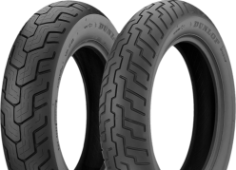 Close-up of the tread Dunlop D404 150/80 B16 71 H Rear TL N