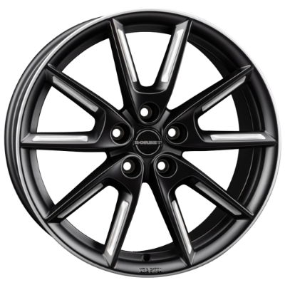 Borbet LX19 black matt silver spoke rim 8,00x19 5x108,00 ET50,00