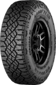 Close-up of the tread Goodyear Wrangler Duratrac RT 285/70 R17 121/118 Q FP, OWL, POR