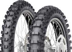 Close-up of the tread Dunlop Geomax MX34 60/100-12 36 J Front TT
