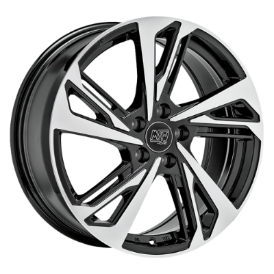 MSW 60 Black Polished 6,50x16 5x112,00 ET43,00