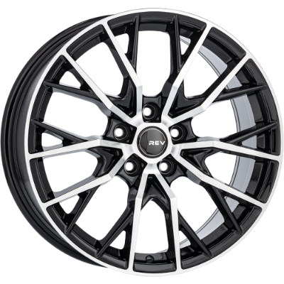 REVATIVO Vortex Black Polished 7,00x16 5x114,30 ET45,00