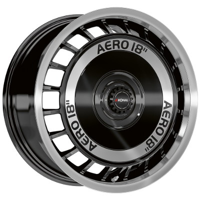 Ronal R50 REV-B Black Lip Polished 8,00x18 5x100,00 ET35,00