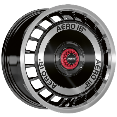 Ronal R50 REV-R Black Lip Polished 8,00x18 5x100,00 ET35,00