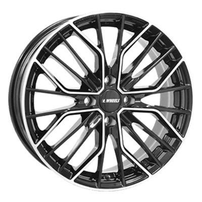 itWHEELS Tiara 4 Black Polished 7,00x17 4x100,00 ET44,00
