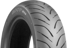 Close-up of the tread Bridgestone B 02 150/70-13 64 S Rear TL F