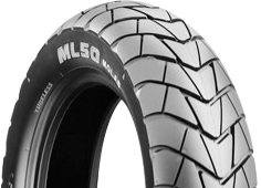 Close-up of the tread Bridgestone ML 50 110/80-10 58 J Front/Rear TL M/C