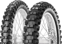 Close-up of the tread Pirelli Scorpion MX Extra X 120/90-19 66 M Rear TT NHS