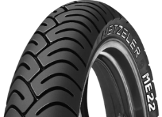 Close-up of the tread Metzeler ME 22 2.75-18 48 P Front TL M/C RF