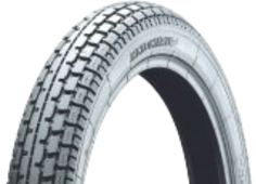 Close-up of the tread Heidenau K34 3.00-21 57 H Front/Rear TT M/C RF