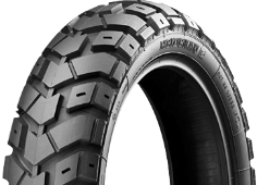 Close-up of the tread Heidenau K60 100/90-19 57 T Front TL M/C M+S, SiO2