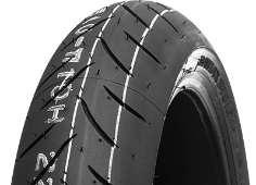 Close-up of the tread Bridgestone BT 016 PRO 110/80ZR18 (58 W) Front TL M/C