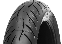 Close-up of the tread Metzeler Roadtec Z8 Interact 120/70ZR18 (59 W) Front TL M/C M